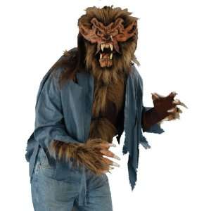  Lets Party By Zagone Studios, LLC Adult Wolf Shirt / Brown 