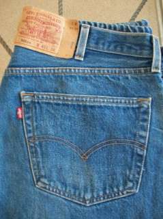 VTG Mens Levis 501xx Button Fly Denim Medium Wash Jeans Pants SIZE 38 