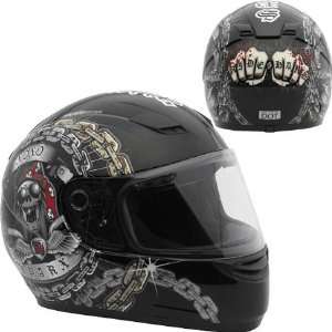  Sparx S 07 Ride Hard Full Face Helmet X Small  Black 