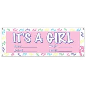  Its A Girl Sign Banner Case Pack 60