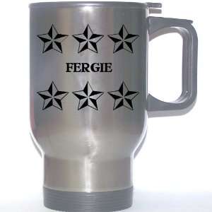  Personal Name Gift   FERGIE Stainless Steel Mug (black 