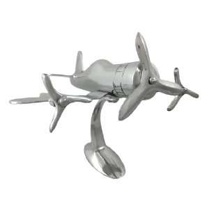  Cast Aluminum Tri Motor Airplane Statue Spinning Props 
