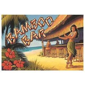  Hawaii Poster Bamboo Bar 9 x 13 in.