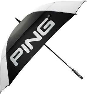 Ping 2012 Golf 68 Tour Double Canopy Umbrella Black/White NEW  