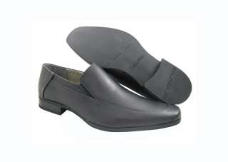 New Calvin Klein Mens Brad Dress Calf Black Slip Ons Shoes US Sizes 