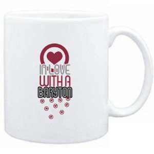    Mug White  in love with a Baryton  Instruments