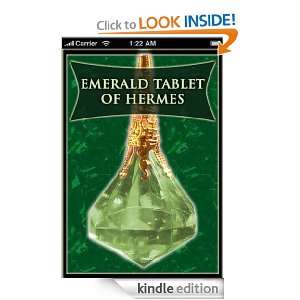 The Emerald Tablet Multiple Translations Hermes  Kindle 