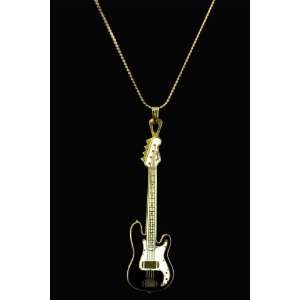  Bass Necklace   Black Musical Instruments