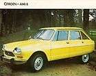 Citroen Ami 8 1977 78 UK Market Sales Brochure Saloon Estate