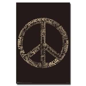  PEACE SIGN AROUND WORLD LANGUAGES 22X34 POSTER 9058