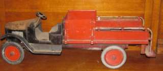 MOLINE PRESSED STEEL BUDDY L AUTO WRECKING TRUCK 1928 TOW TRUCK  