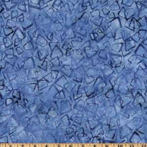 44 Wide Artisan Batiks Retro Metro Abstract Triangles Lapis Fabric 