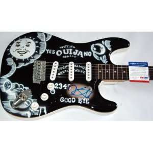   Kirk Autographed Signed Ouija Guitar & Proof PSA/DNA 