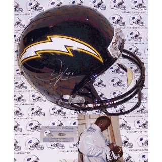 Autographed LaDainian Tomlinson Helmet   Full Size Riddell 