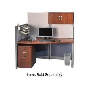  includes desk surface, pedestal and panels. Durable melamine 