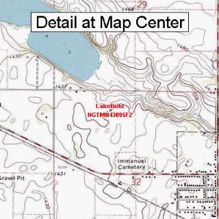  USGS Topographic Quadrangle Map   Lakefield, Minnesota 