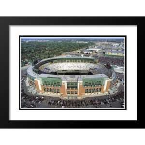   Framed and Double Matted Art 31x37 New Lambeau Field