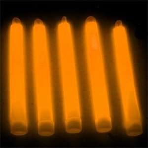   Premium Lumistick Glow Light Sticks Orange (50 Sticks) Toys & Games