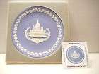 WEDGWOOD BLUE JASPERWARE1974 CHRISTMAS HOUSES PARLIMENT COLLECTOR 