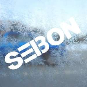  SEIBON Logo White Decal Car Laptop Window Vinyl White 