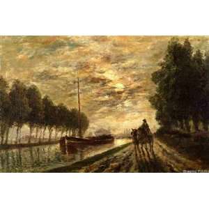  The Ourcq Canal, Towpath, Moonlight