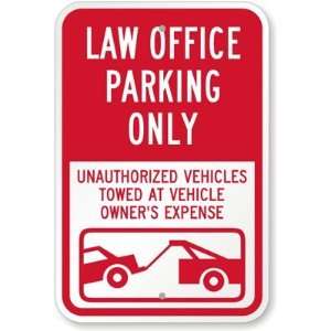   Towed At Vehicle Owners Expense (with Car Tow Graphic) Diamond Grade