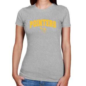  NCAA Wisconsin Stevens Point Pointers Ladies Ash Logo Arch 