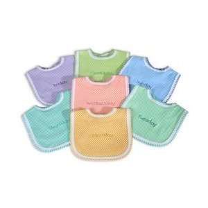  Luv N Care Days of the Week Embroidered Bibs Baby