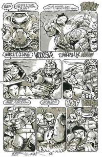Teenage Mutant Ninja Turtles TMNT Issue 18 pg 34 Original art Kevin 