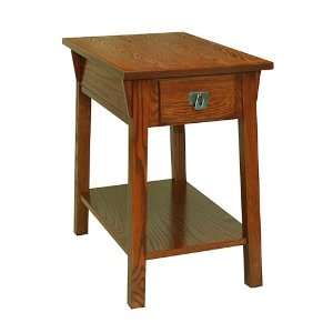  Leick Furniture 9059 Rs   Mission Chairside Table (Russet 