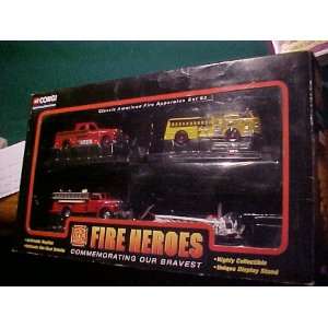 Corgi Fire Heroes Classic Amerincan Fire Apparatus Set #3 ~4 Vehicles 