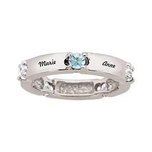  Blue Topaz Birthstone Ring Jewelry