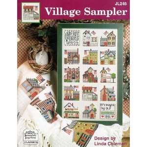  Village Sampler   Cross Stitch Pattern Arts, Crafts 