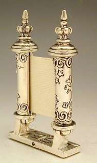 Sterling Silver Torah Breshith Scroll Miniature Judaica  