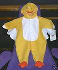 NWT Babygro Soft Yellow Chicken Outfit Small Halloween