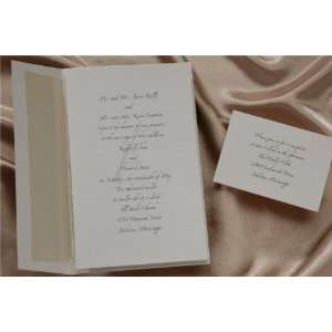  Textured Tradition Folder Wedding Invitations Health 