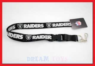 NFL Oakland Raiders Lanyard Key Chain/ Football / bk  