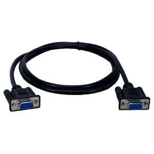 QVS 6ft DB9 Female to Female Standard Serial RS232 Null 