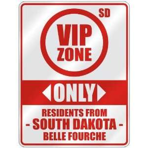   ONLY RESIDENTS FROM BELLE FOURCHE  PARKING SIGN USA CITY SOUTH DAKOTA