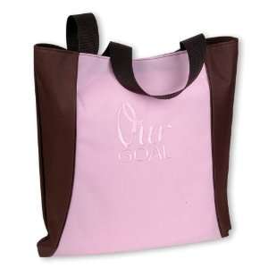  Our Goal Pink & Brown Two Tone Tote