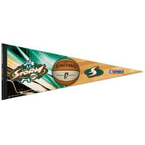   SEATTLE STORM OFFICIAL LOGO FULL SIZE PREMIUM PENNANT Sports