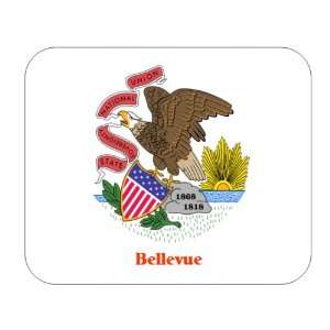  US State Flag   Bellevue, Illinois (IL) Mouse Pad 