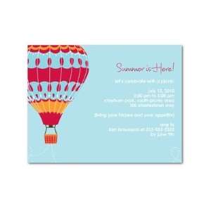  Party Invitations   Summer Balloon By Smudge Ink Health 