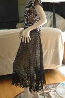 Lims Classic Rosette Hand Crochet 100% Cotton Skirt, Full Bottom 