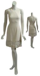 BADGLEY MISCHKA Romantic Silk Beaded Eve Dress 4 NEW  