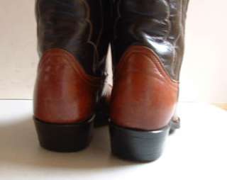 Womens Cowboy Boots Tony Lama   2 Tone   Retro Look Wingtips   7 C 