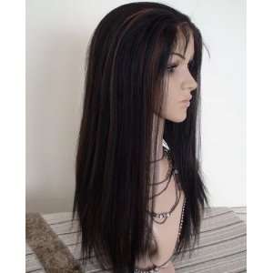    100% Indian Remy Hair Full Lace Silky 18 Dark Brown #2 Beauty