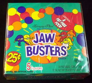  store item brand new factory packaged chewy jaw busters candy 24 