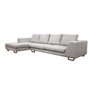  Metropolitan Grey Sectional Sofa with LAF Chaise