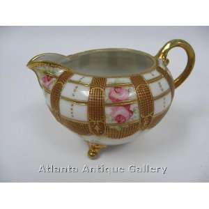  Nippon Gold Gilt and Roses Creamer